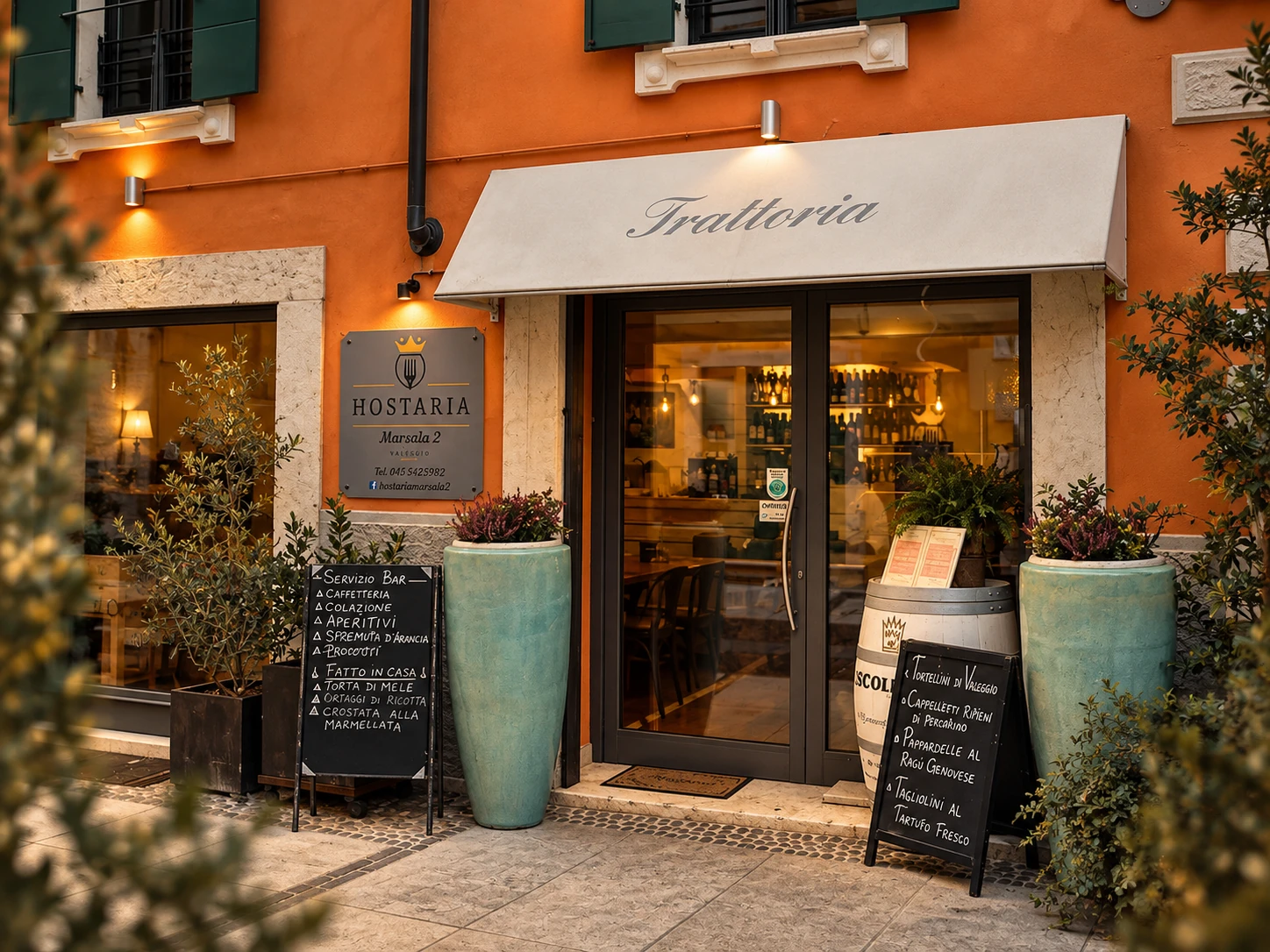 Ingresso di Hostaria Marsala 2 in Via Marsala a Valeggio sul Mincio